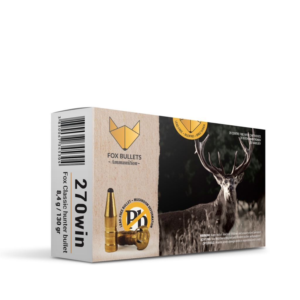 Fox Classic Hunter .270win 130 gr 8,4 g patruuna 20 kpl/rs