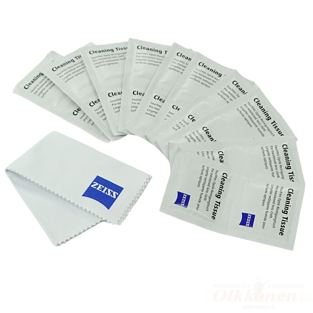Zeiss Pre-Moistened Cleaning Clothes kosteat puhdistusliinat optiikalle