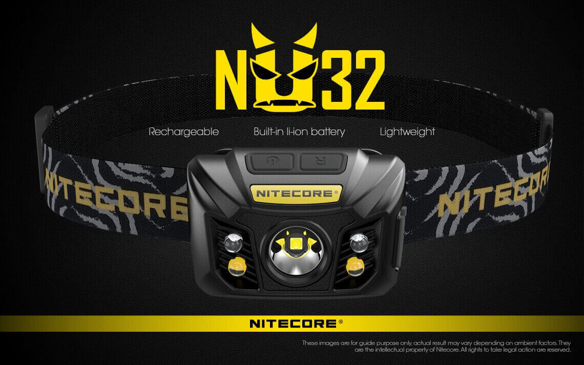 Nitecore NU32 ladattava otsavalaisin 550 lumen