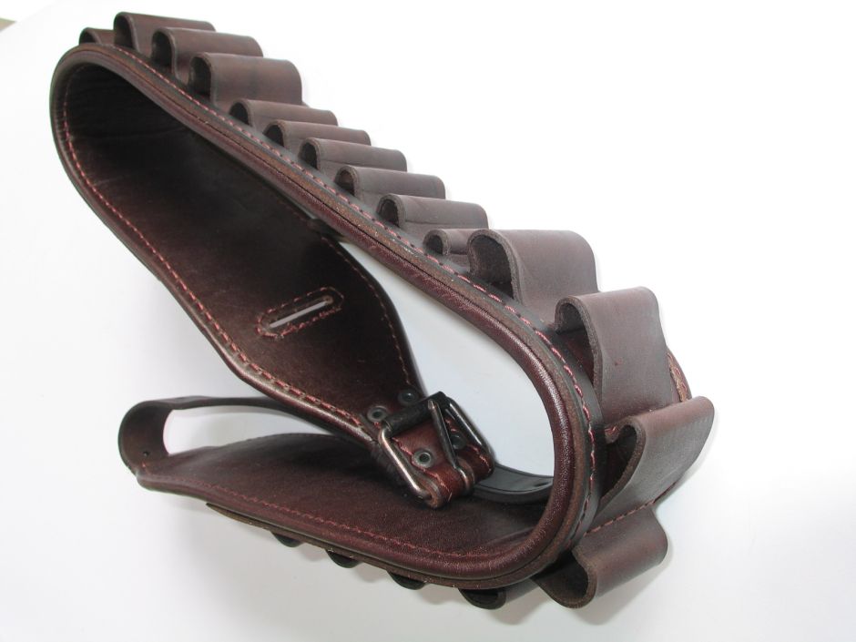 Patruunavyö haulikko/kivääri 16+8, nahkaa