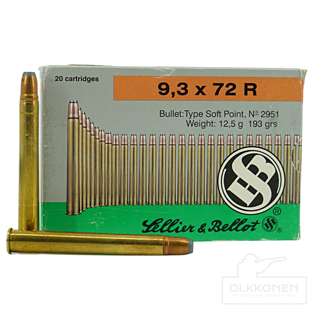 Sellier & Bellot 9,3x72R 12,5g SP 20kpl/rs  