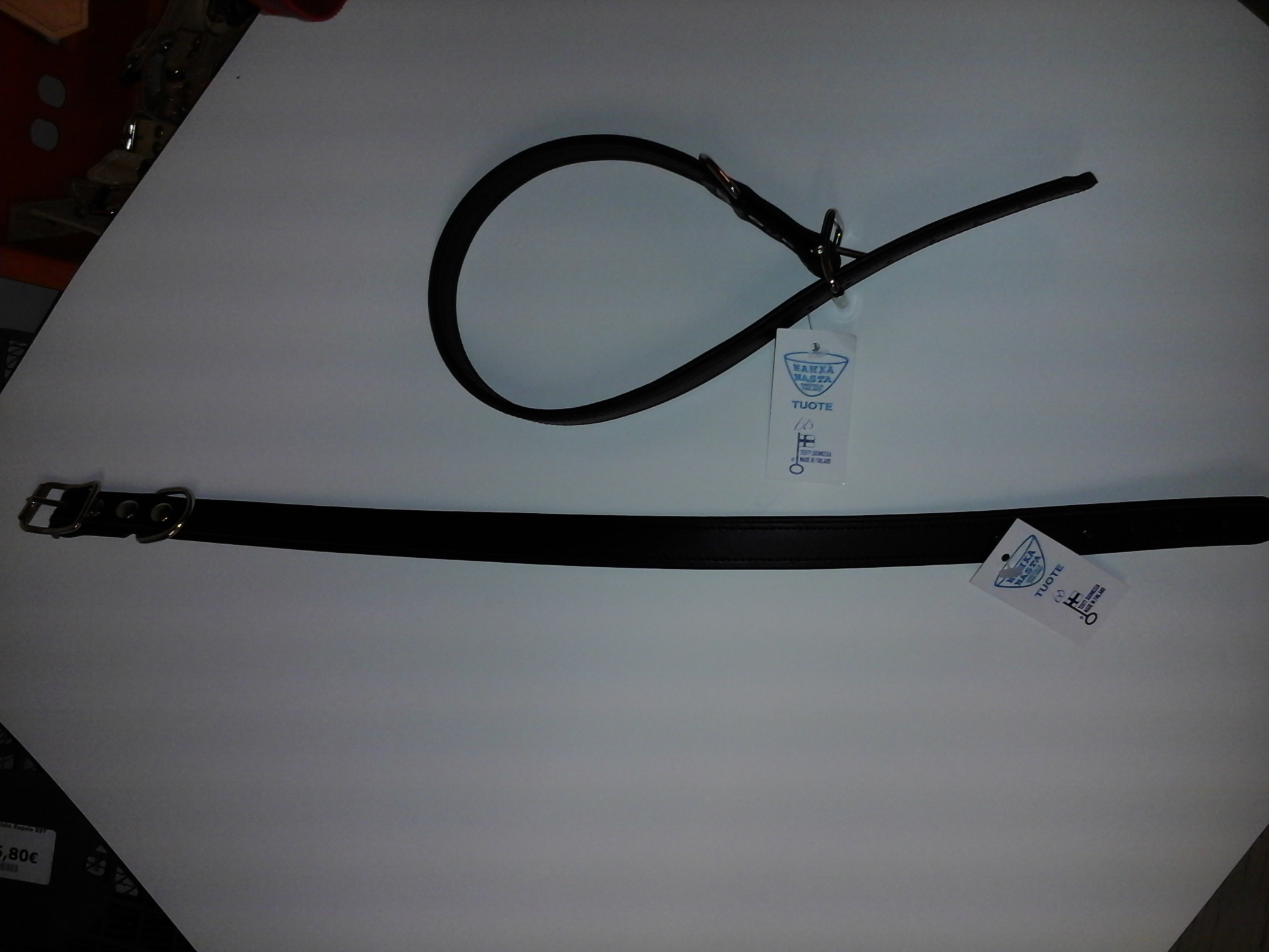 Koiran Talutuspanta Nahka lev.25mm/pit.60cm  musta                                                            