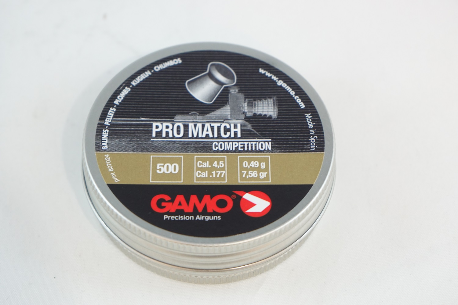  Gamo ProMatch ilmakiväärinluoti 4,5 mm 500 kpl / rs 