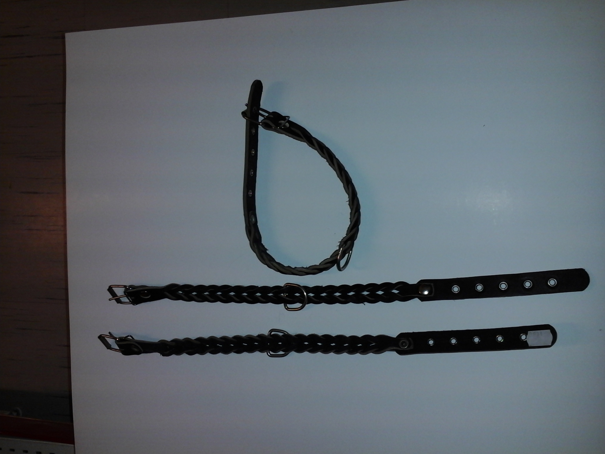 Koiran talutuspanta nahka musta punottu 25mmx550mm                                                            