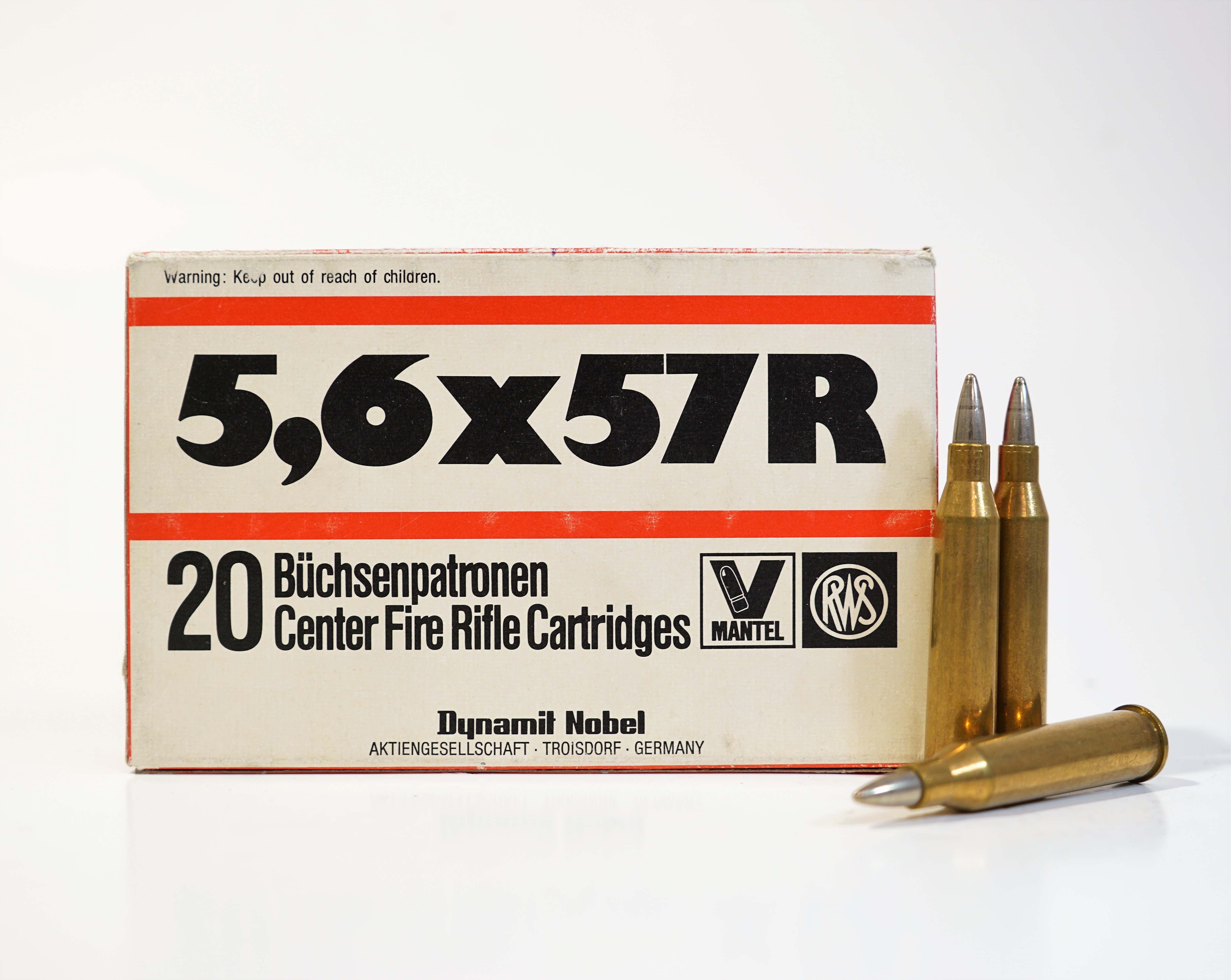 RWS 5,6x57R patruuna 4,6g  FMJ                                                                                