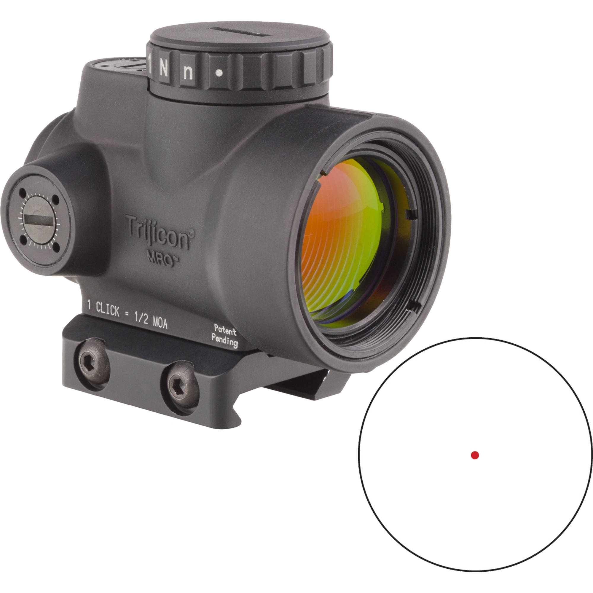 Trijicon MR0 1x25 punapistetähtäin picatinny jalalla                                                          