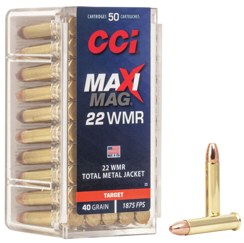 CCI 22 WMR maxi mag 2,6 g TMJ 580m/s 50kpl/rs