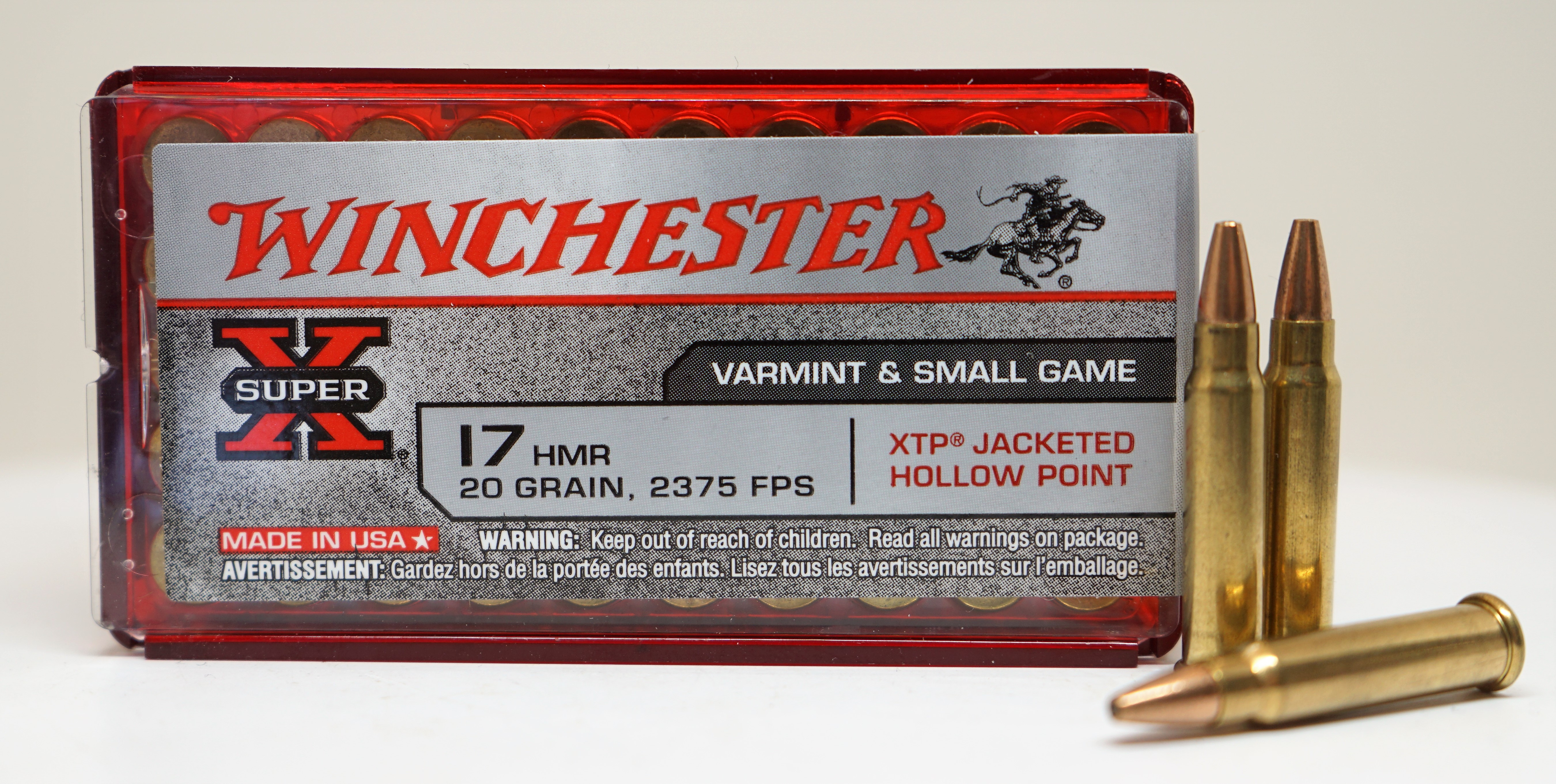 Winchester  .17 HMR patruuna 20gr XTP 50 kpl/rs