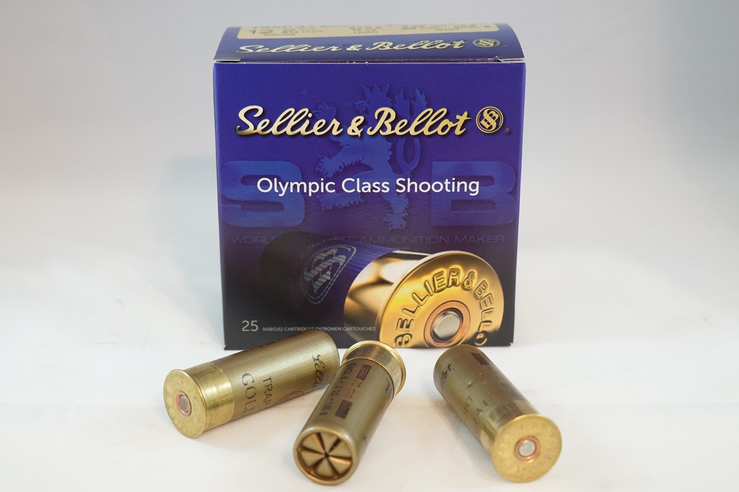 Sellier & Bellot Gold Medal 12/70 Trap 24g N:o 8 2,25mm   25 kpl / rs                        