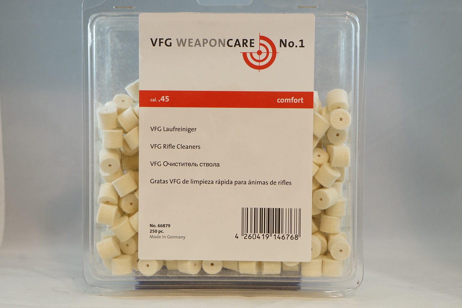 VFG puhd.tuppo  66879  cal .45  250kpl/rs                    