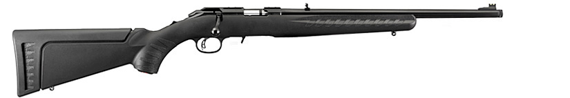 Ruger Amer-RF 18" synt 17 HMR sin. 1/2-28 kierre TT2 paketti    
