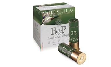 B&P Valle Steel 33g Mag 12/76 teräs 450m/s 25kpl/rasia