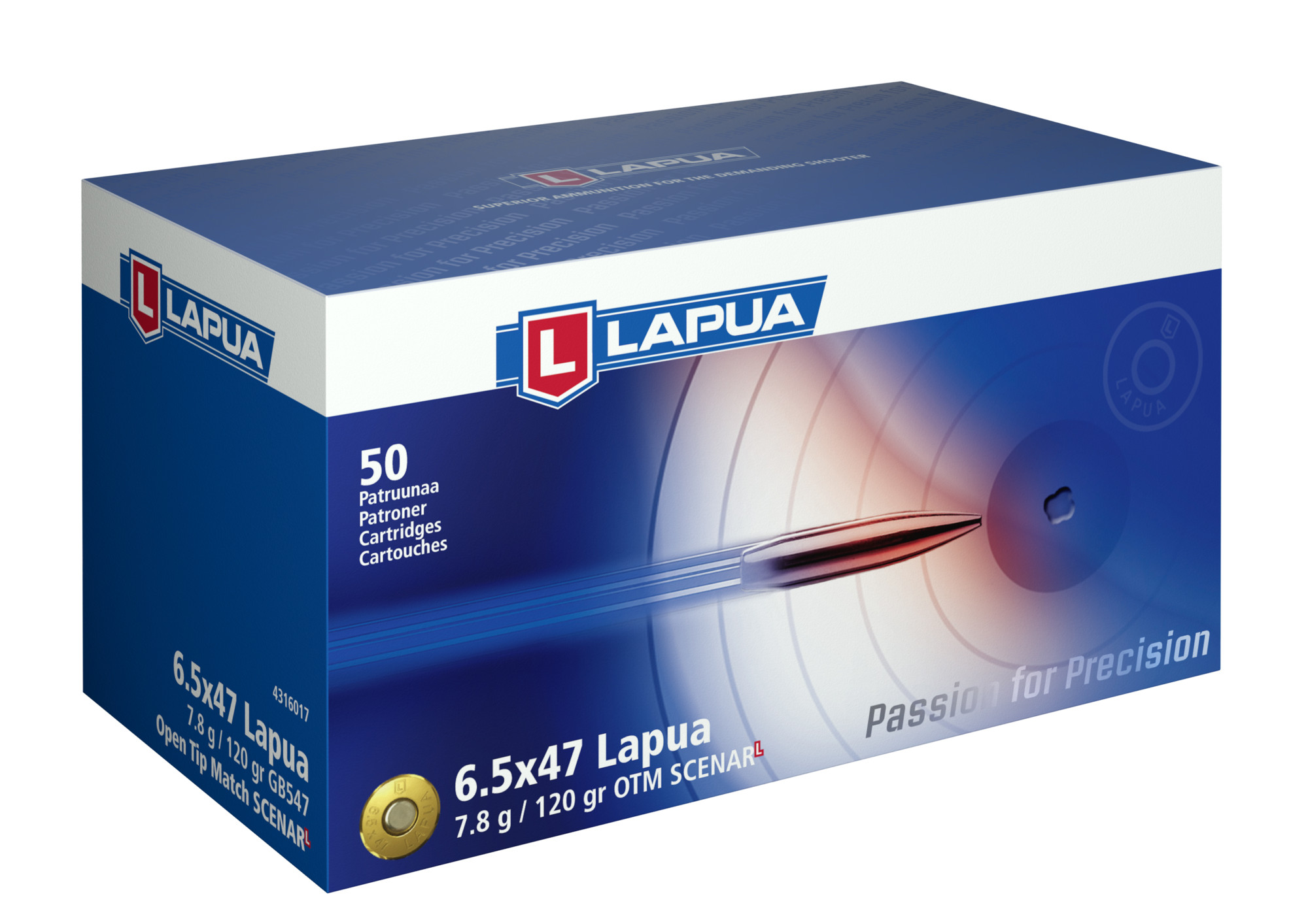 Lapua 6,5x47 7,8g OTM Scenar L GB547 50kpl/rs