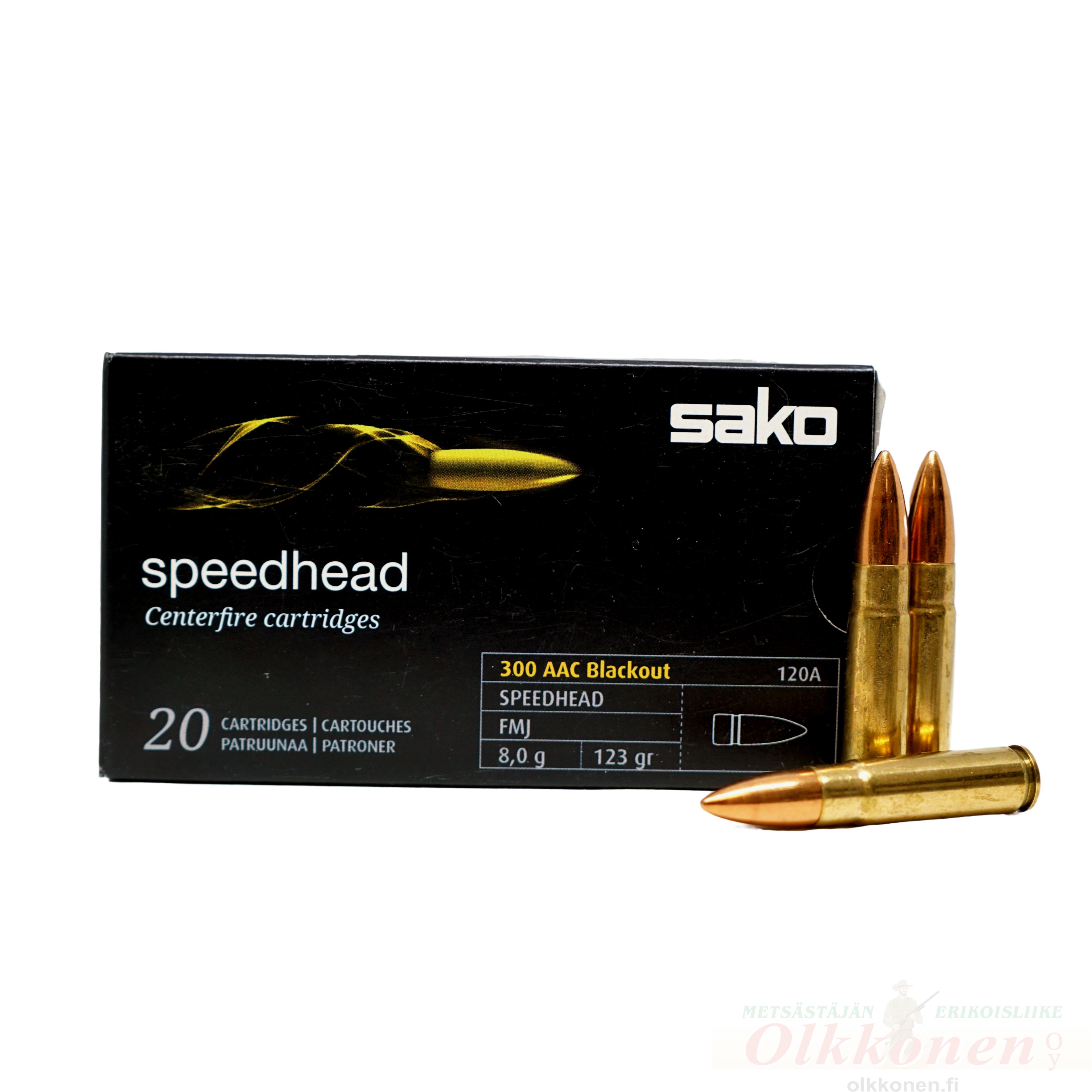 Sako Speedhead 300 AAC Blackout FMJ 120A
