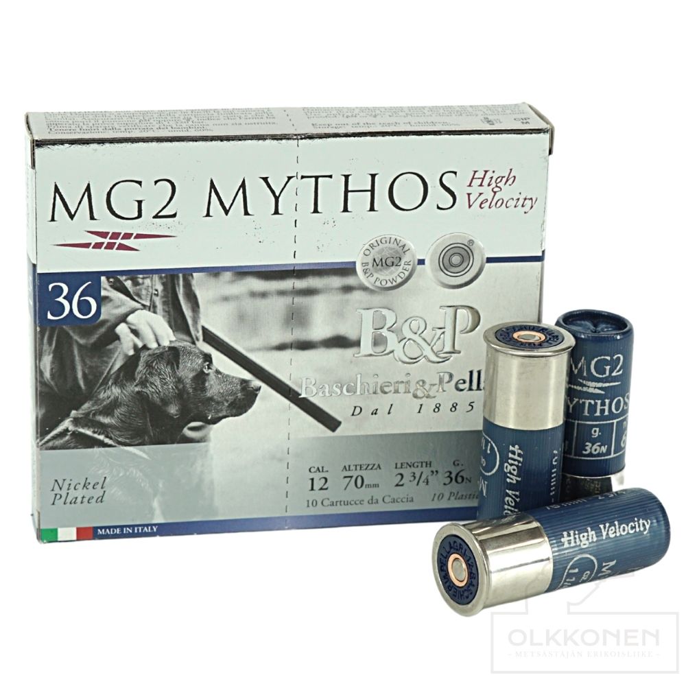 B&P MG2 Mythos 36HV 12/70 36g niklattu 