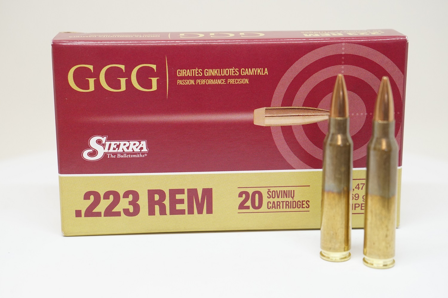 GGG-Nato .223 Rem 4,5g/ HPBT Sierra Match King patruuna