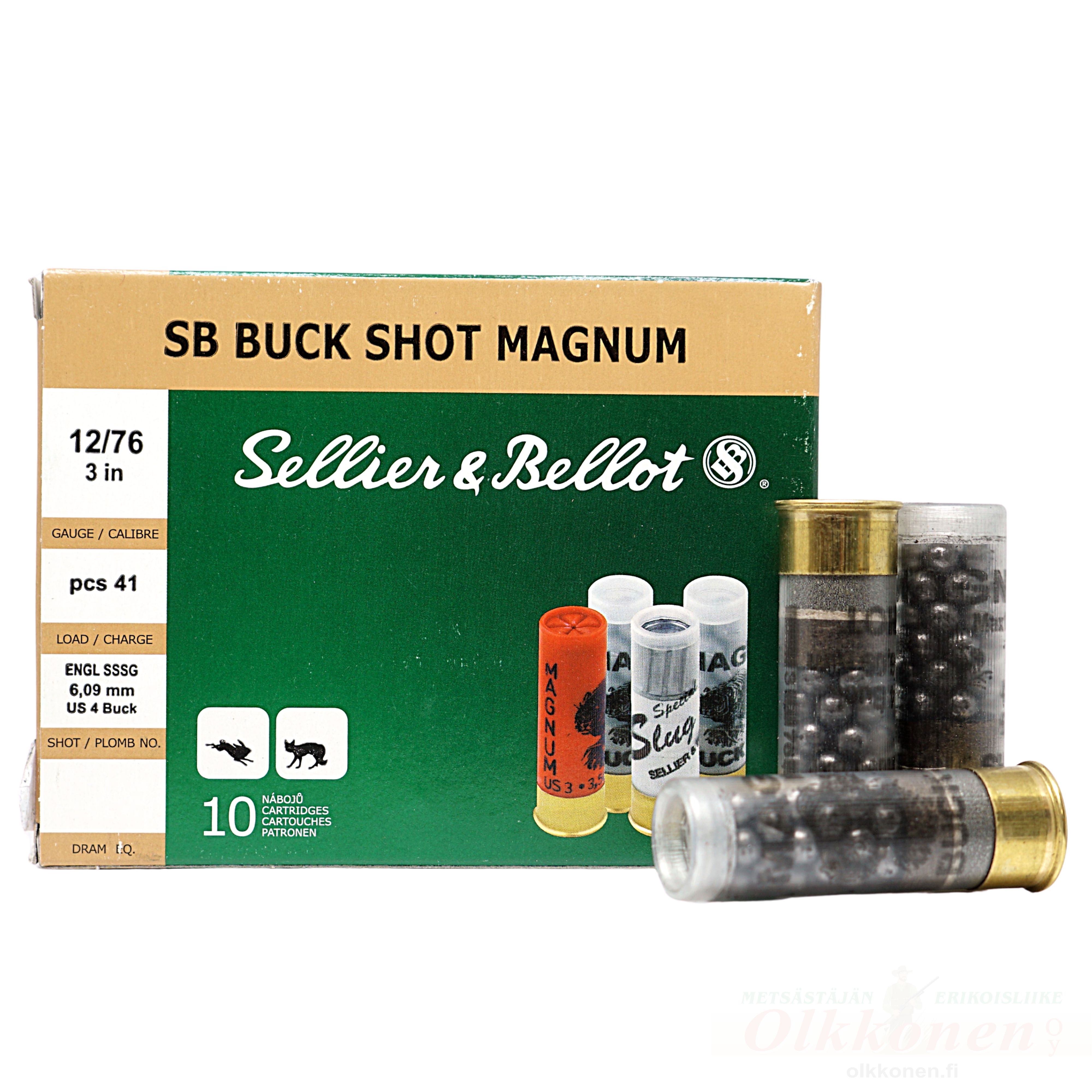 Sellier & Bellot Buck Shot 12/70 36 g 6,10 mm 25kpl/rs 