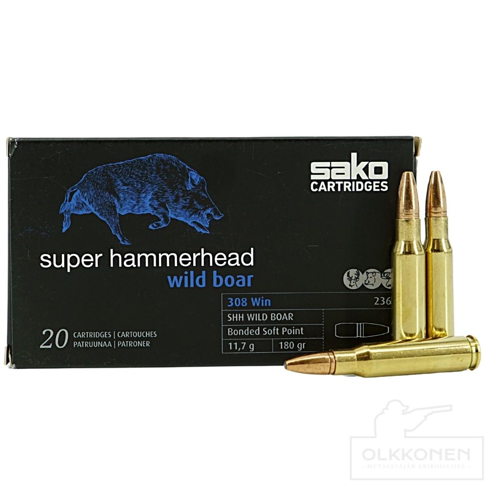 Sako .308W 236A 11,7g Super Hammerhead Wild Boar 20kpl/rs 