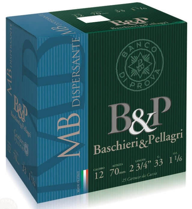 B&P Dispersante 12/70 33g haulikoko 25kpl/rs 