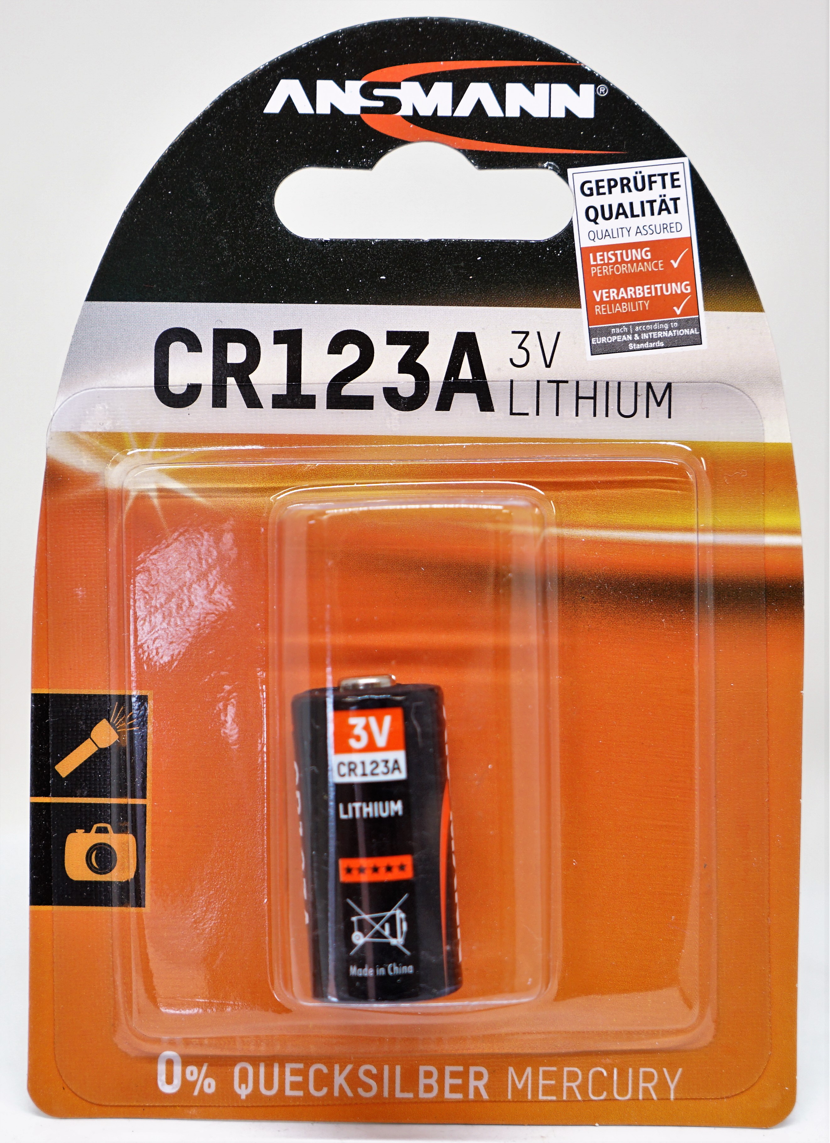 Ansmann CR123 A paristo 3V lithium 