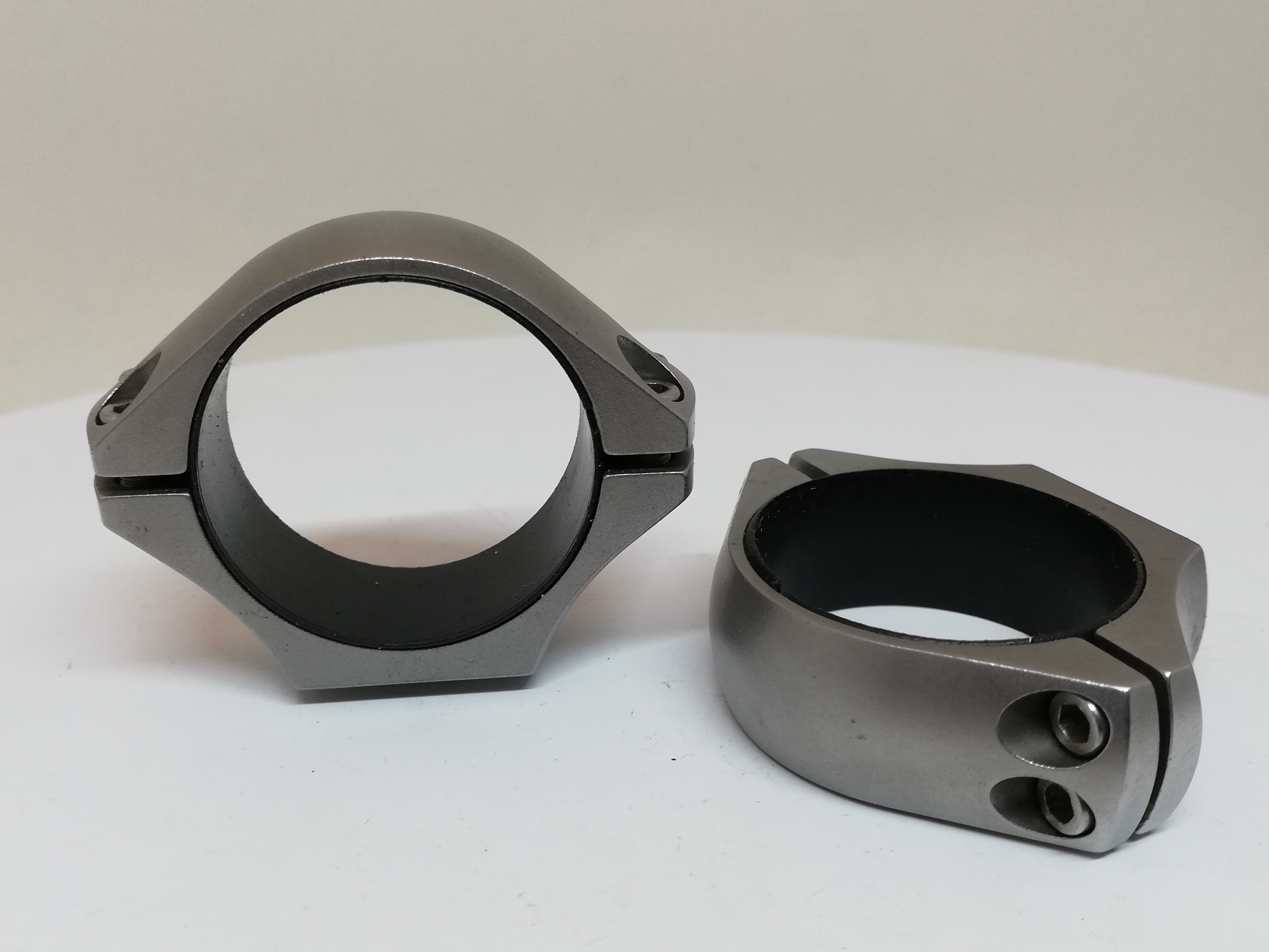 Optilock rengas  30 mm matala ruostumaton Käytetty