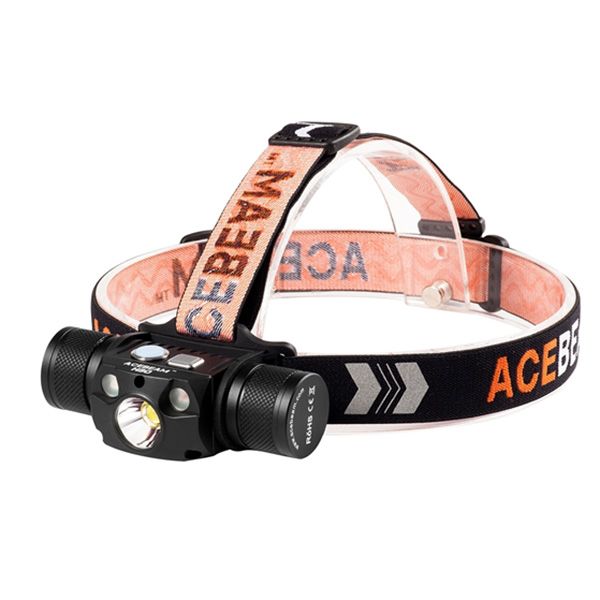 Acebeam H30 R+UV-ladattava 4000lm otsavalaisin