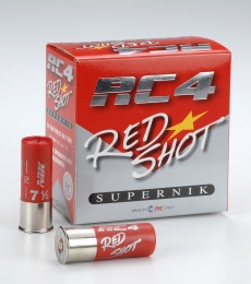 RC4 Red Shot Supernickel 12/70 28g 7,5/2,4mm patruuna 25kpl/rs