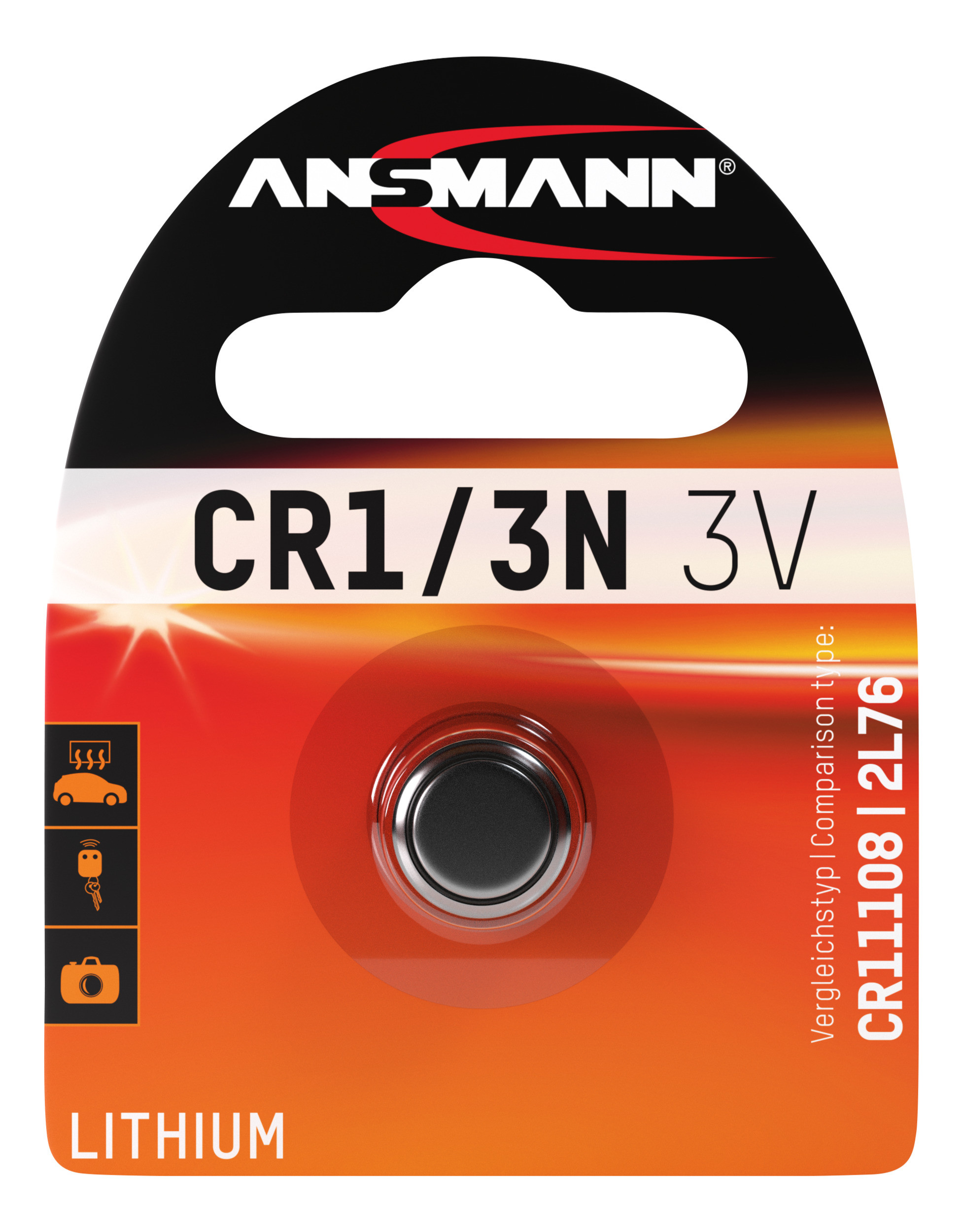 Ansmann CR1/3N litium nappiparisto 3V