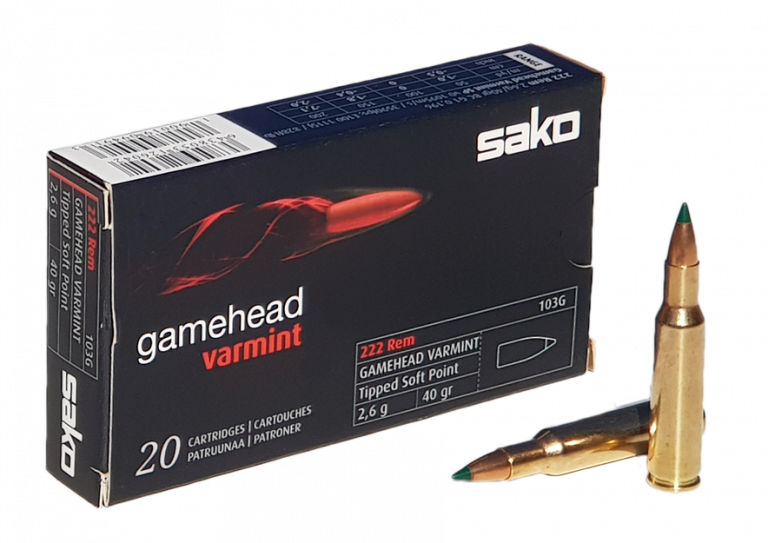 Sako Gamehead Varmint 223 Rem patr. 3,2g 20kpl/rs 