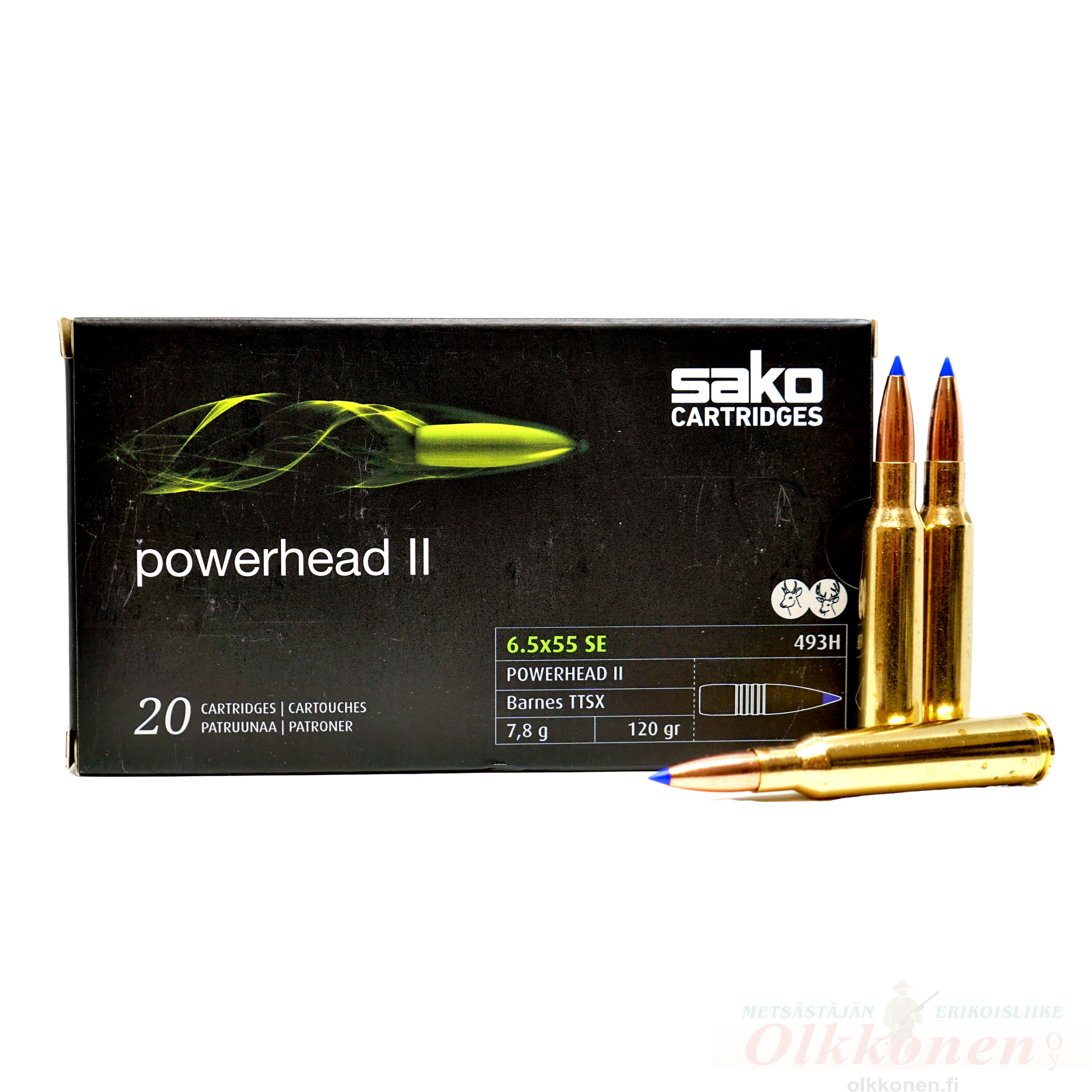 Sako 6,5x55 SE Powerhead Barnes II TTSX  7,8g 20kpl/rs 