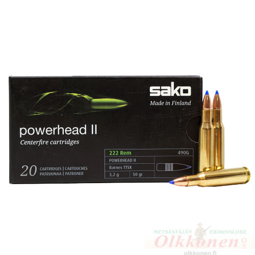Sako 222 Rem Powerhead Barnes TTSX 3,2g