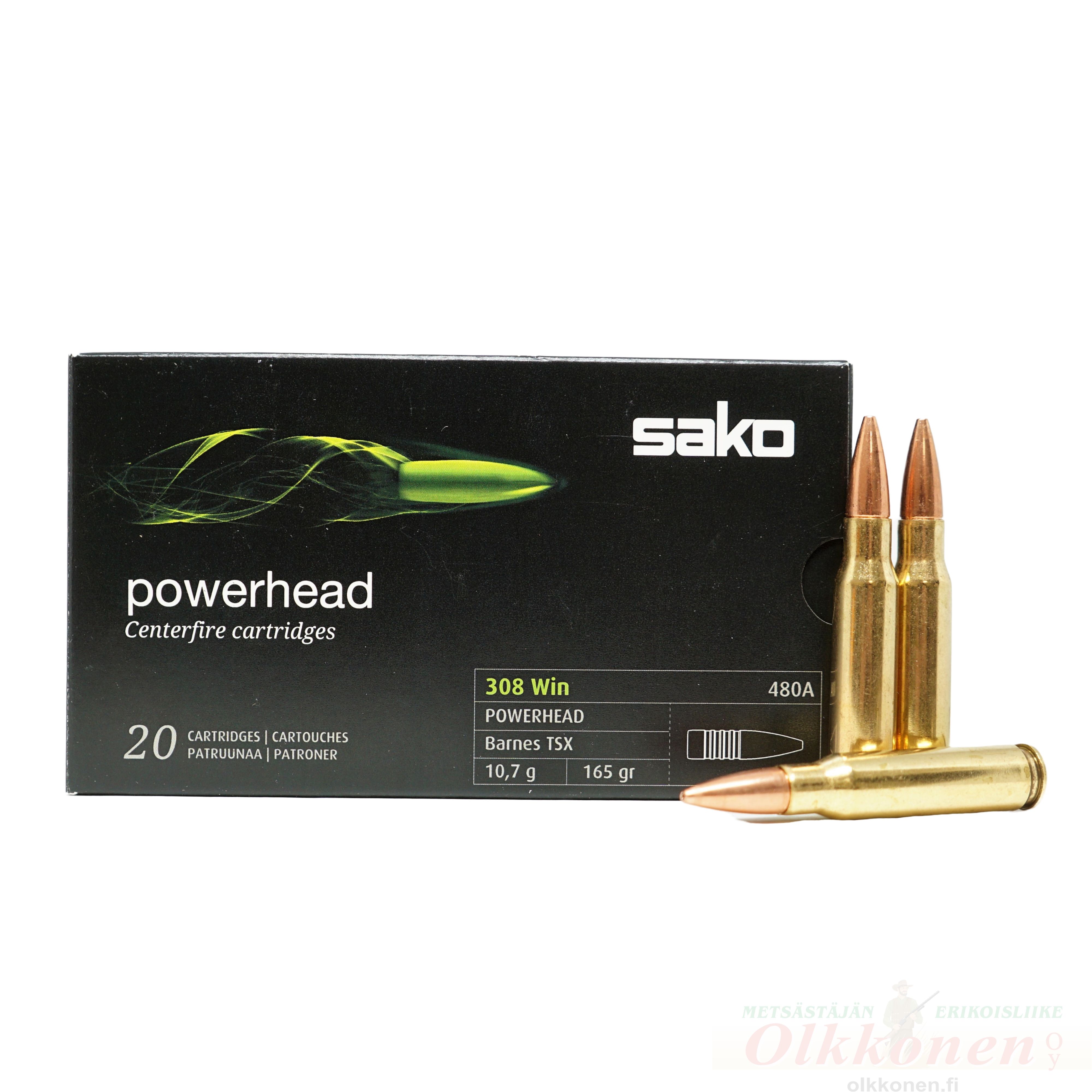 Sako .308 Win Powerhead Barnes TSX 10,7g/165grs 