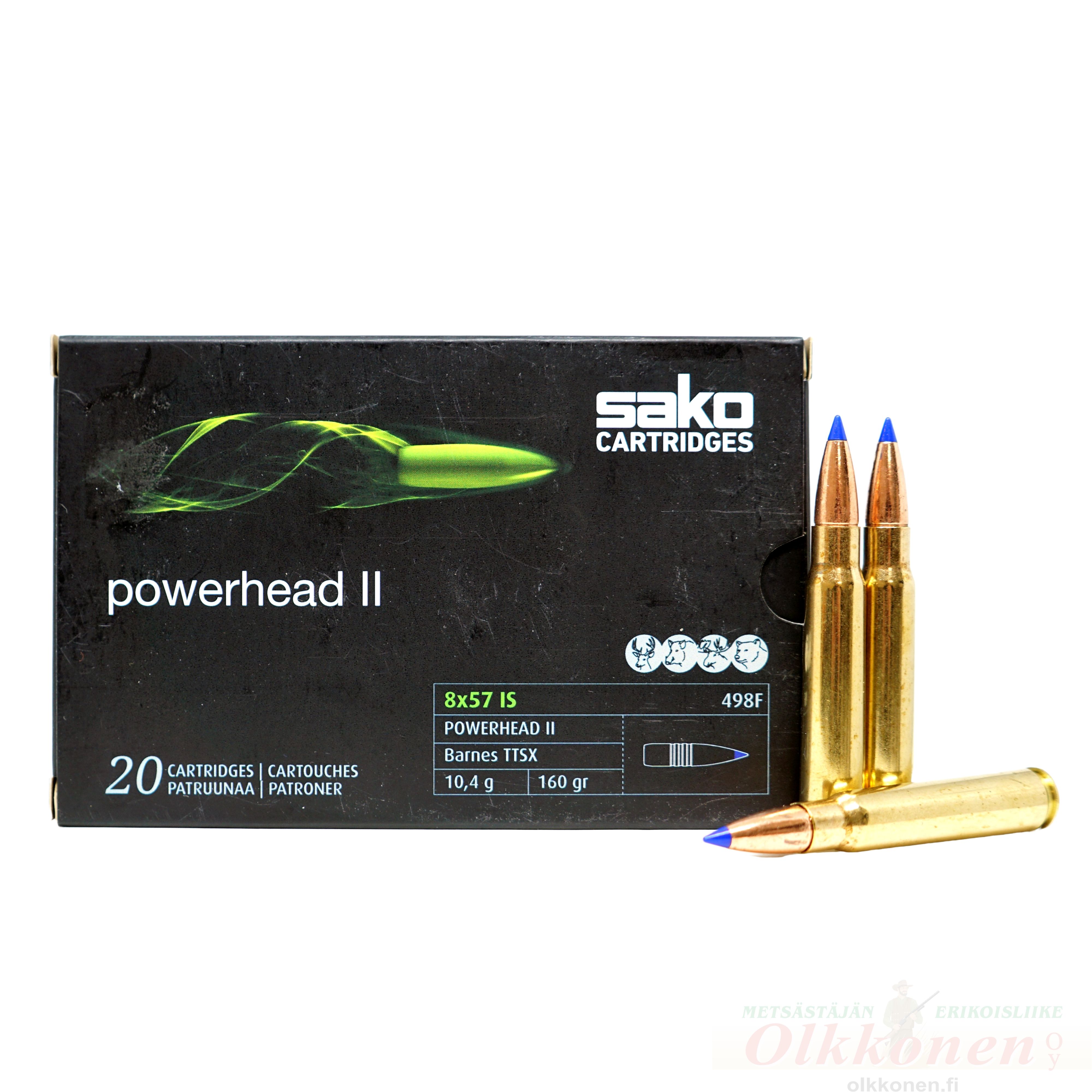 Sako 8x57 IS Powerhead Barnes II TTSX 10,4g 20kpl/rs 