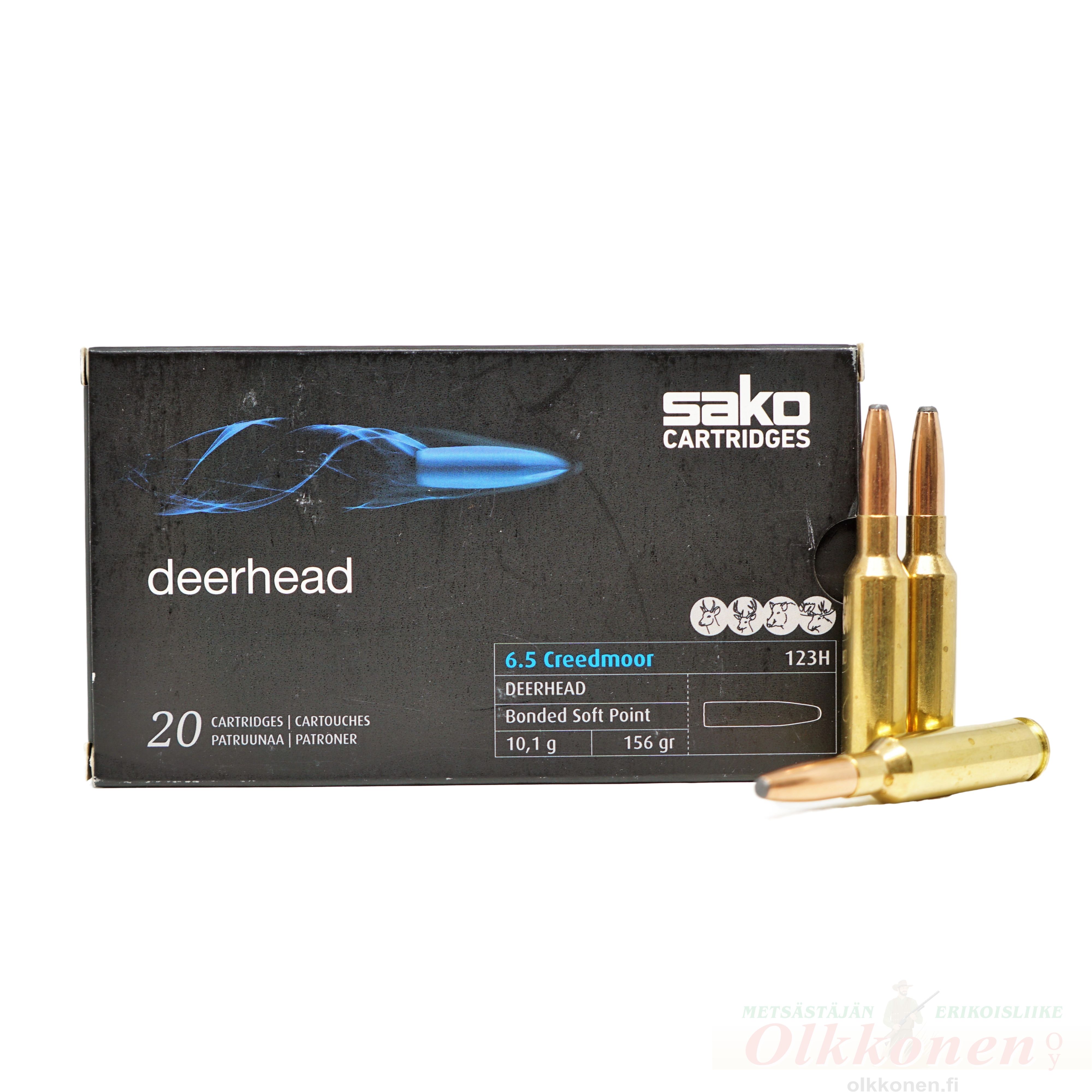 Sako 6.5 Creedmoor Deerhead 10,1g SP patruuna 20kpl/rs 123H
