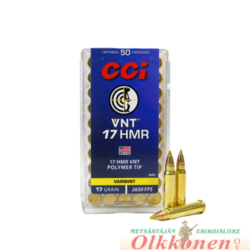 CCI .17 HMR 17gr VNT patruuna  808 m/s 50 kpl/rs 