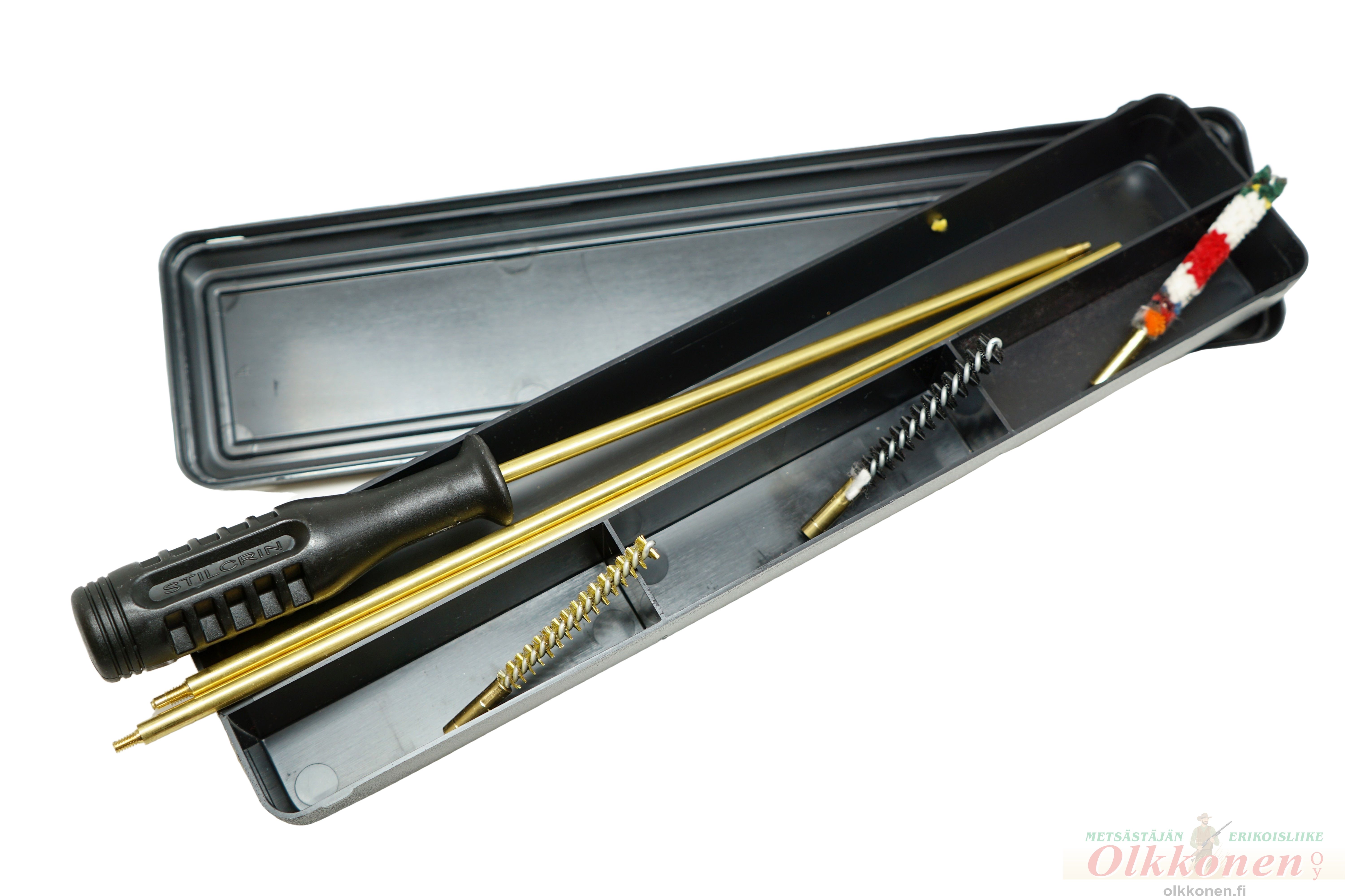 Aseenpuhdistussarja kivääri  .22 kal muovikotelo 