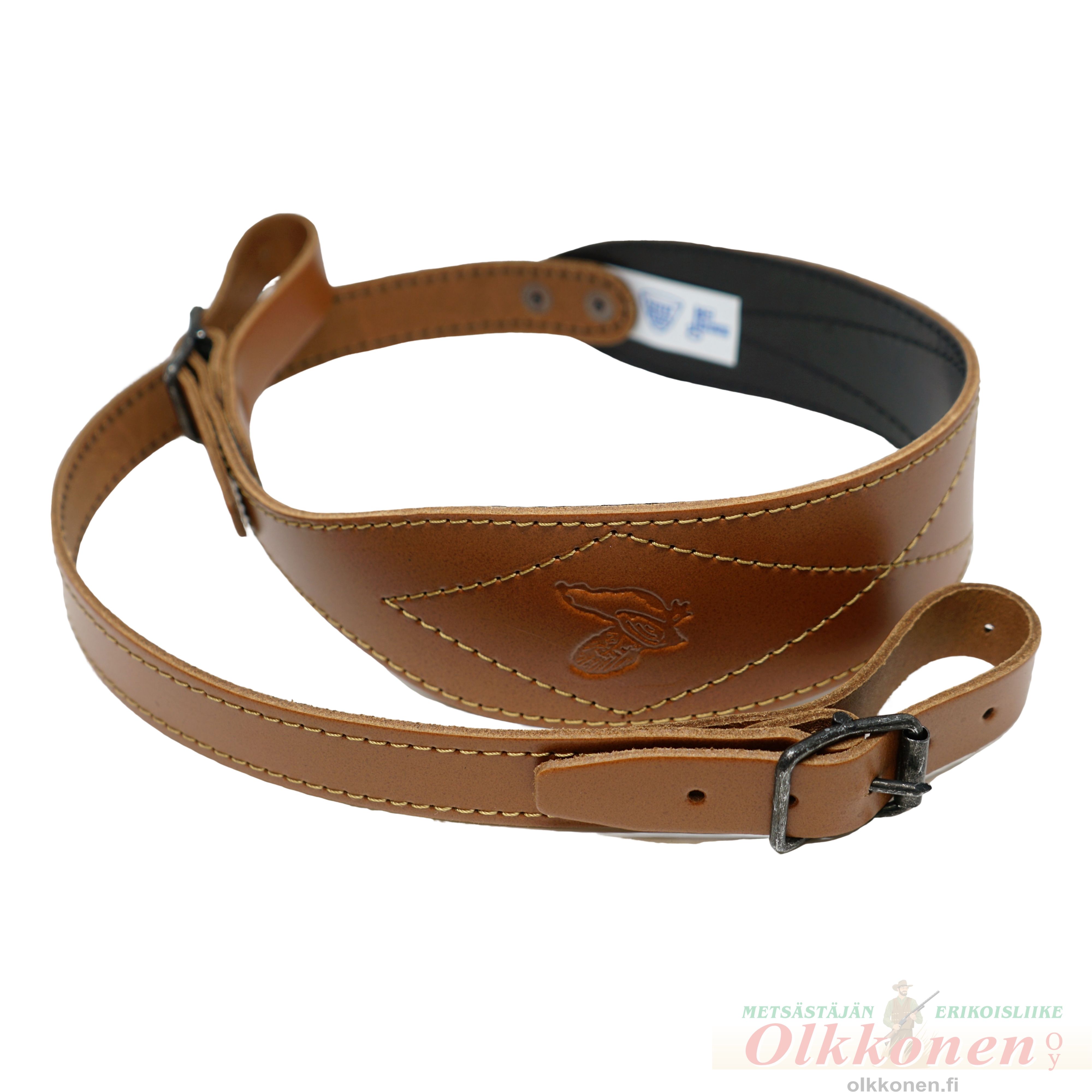 Asehihna nahka/kumi metso kuvalla leveä