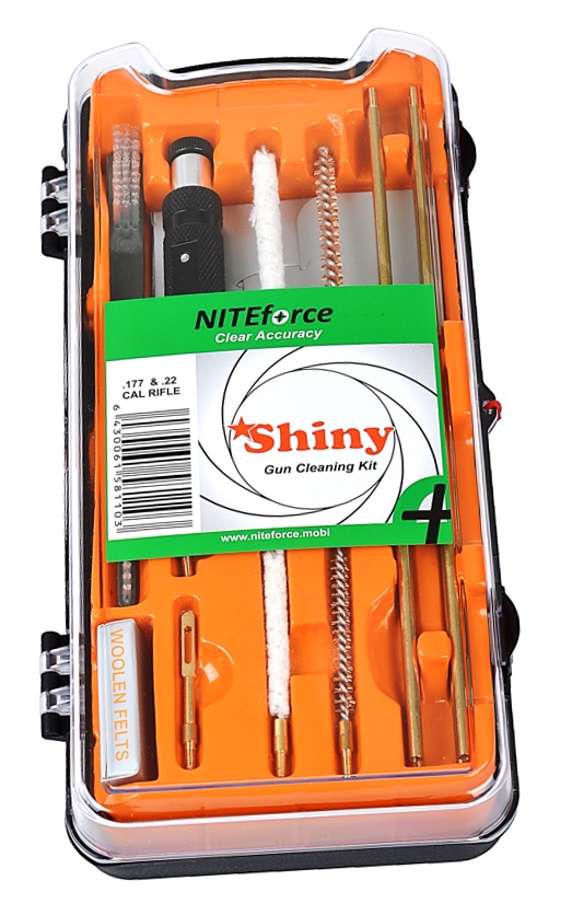 NITEforce Shiny .177cal ja .22cal kiväärin puhdistussarja