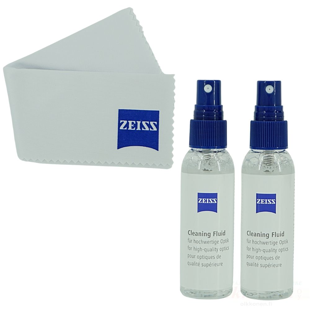 Zeiss linssin puhdistusspray 2kpl +mikrokuituliina