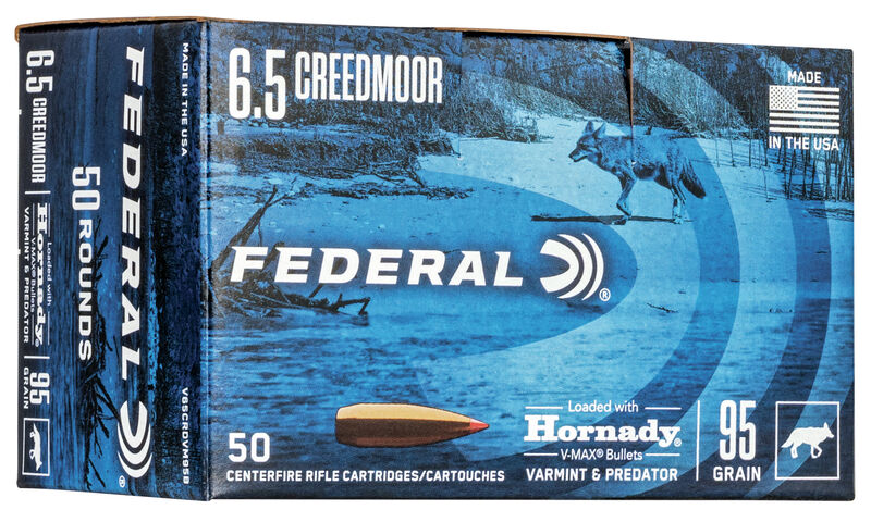 Federal Varmint & Predator 6,5 Creedmoor V-Max 6,16g 20 kpl/rs