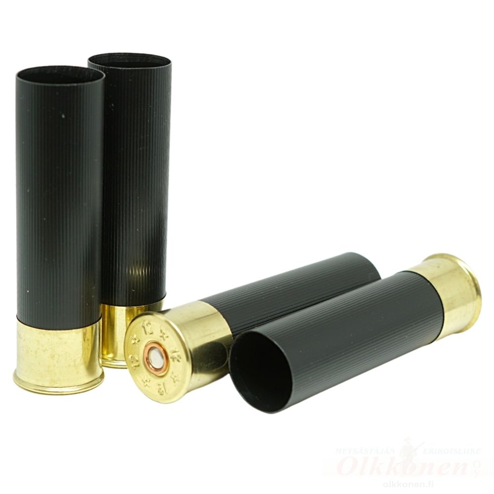 Cheddite T5 12/76 Mag. nallitettu hylsy, musta 100 kpl/rs