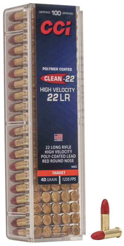CCI .22 lr Clean-22 HV 2,6 g 386m/s 100 kpl/rs