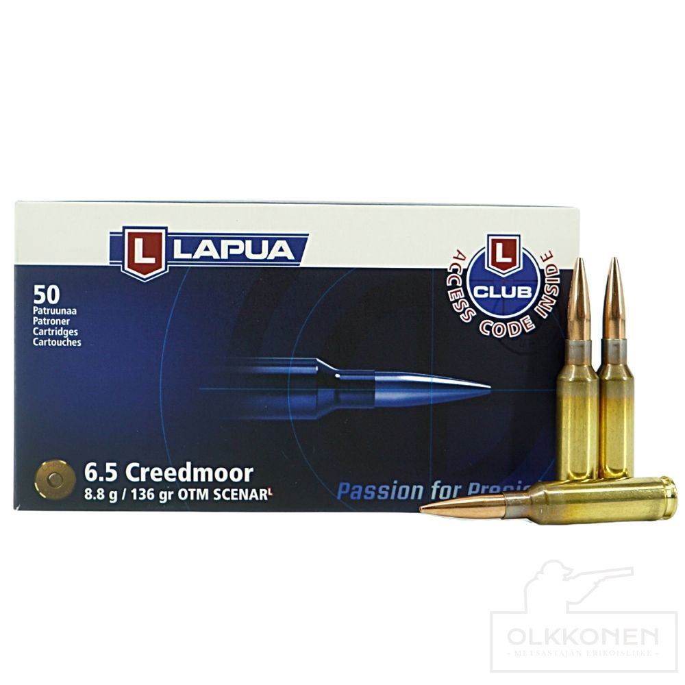 Lapua 6,5 Creedmoor 8,8 g OTM Scenar GB546 50 kpl/rs