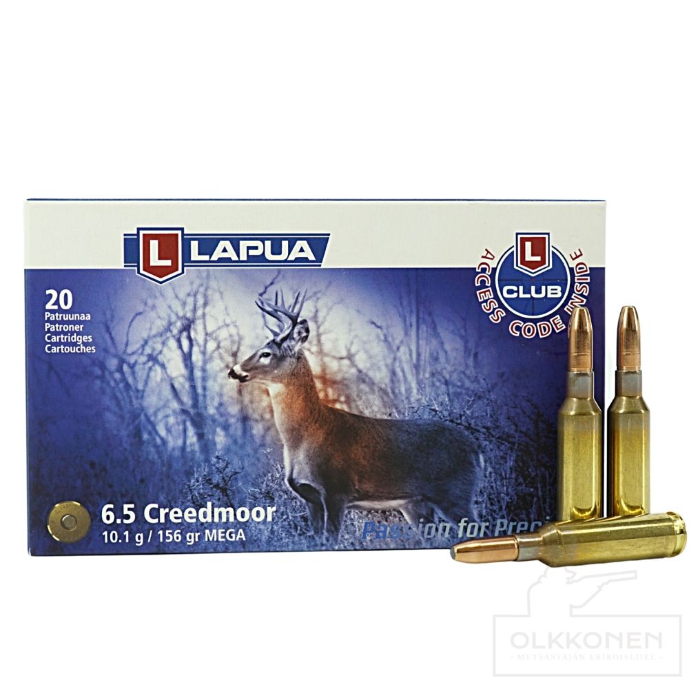 Lapua 6,5 Creedmoor Mega 10,1 g 20 kpl/rs