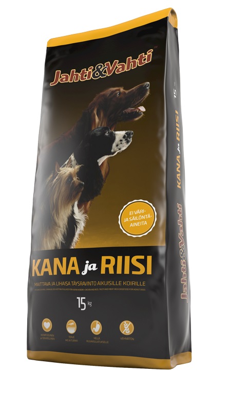 Jahti&Vahti Kana ja Riisi 15kg/säkki                                                                          