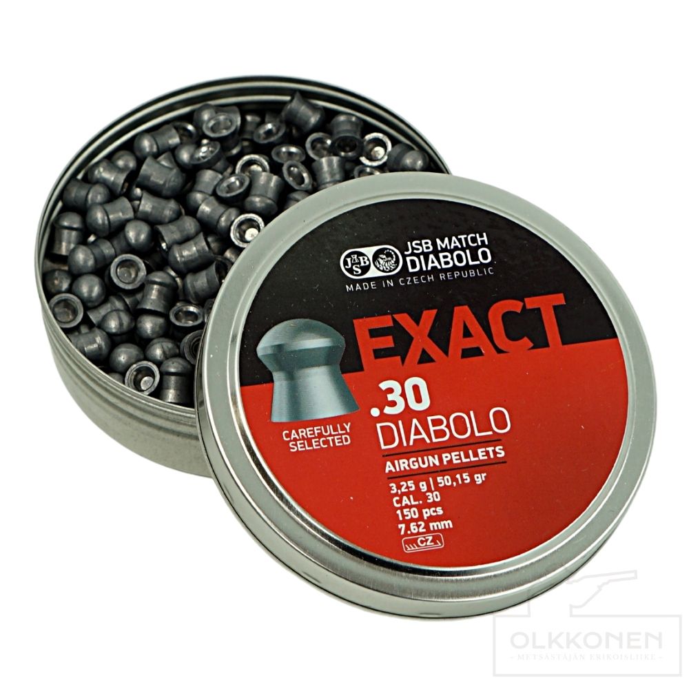 Ilmakiv. luoti JSB Exact Diabolo .30  3,25g 150kpl/rs   