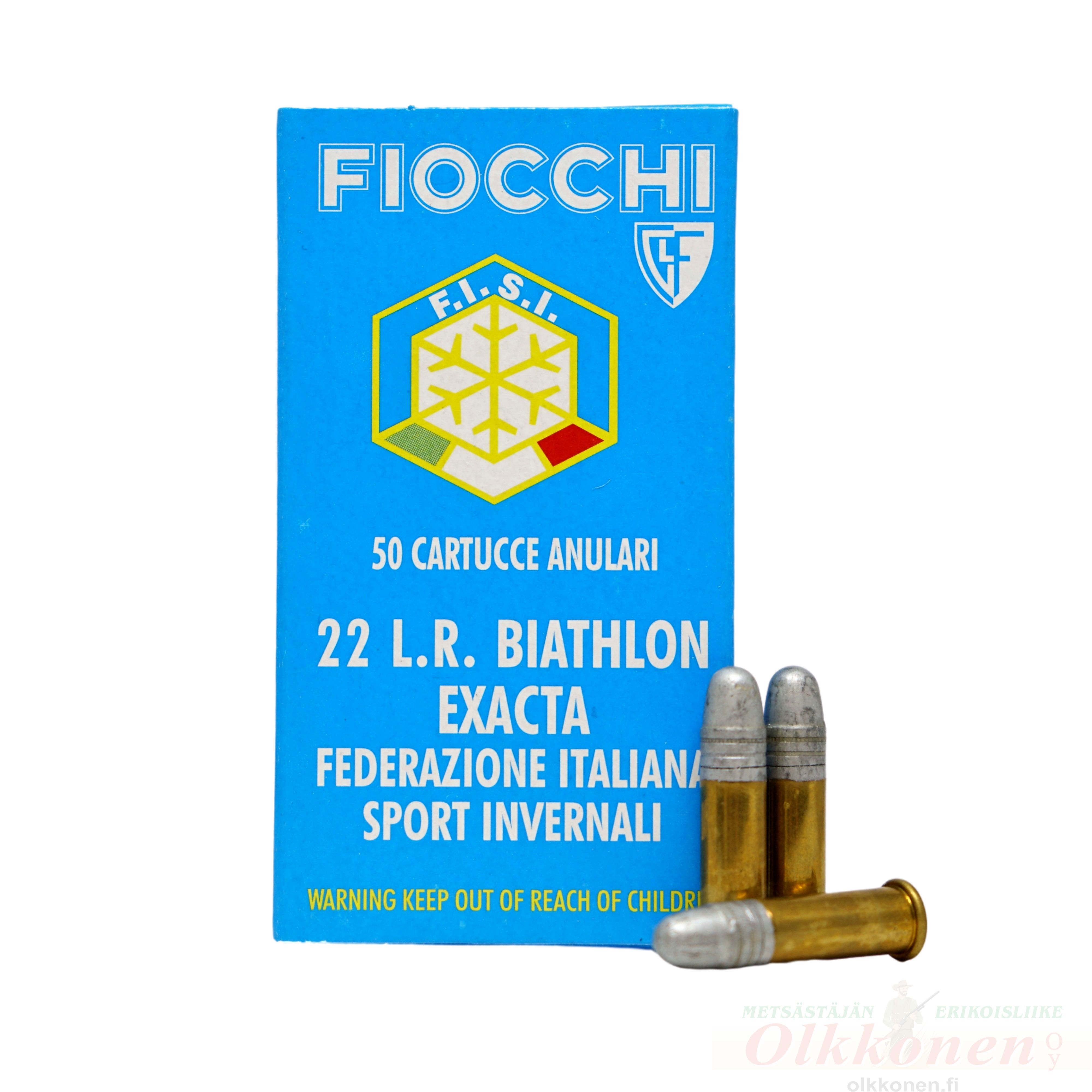 Fiocchi .22 lr Biathlon Exacta Fisi SM 340 50kpl/rs                                                           