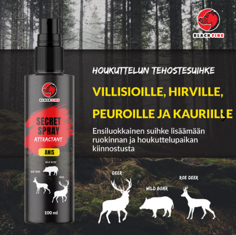 BlackFire Secret Spray Anis Riistahoukutin 100ml