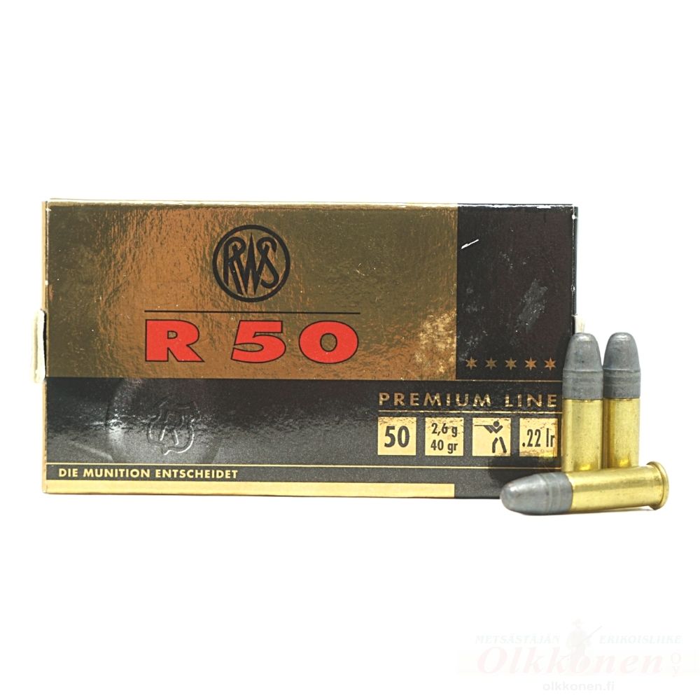 RWS R50 .22 Lr patruuna 50kpl/rs                                                                              