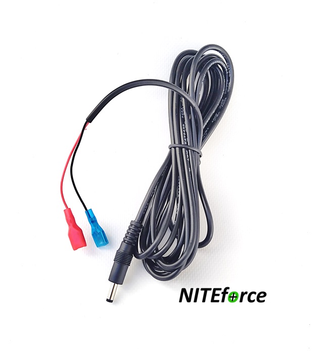 NITEforce Akkujohto 3m ulkoiselle virtalähteelle 6V/12V